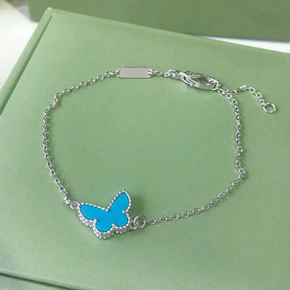 [Eterna Jewels]BUTTERFLY TURQUOISE BUTTERFLY BRACELET SILVER