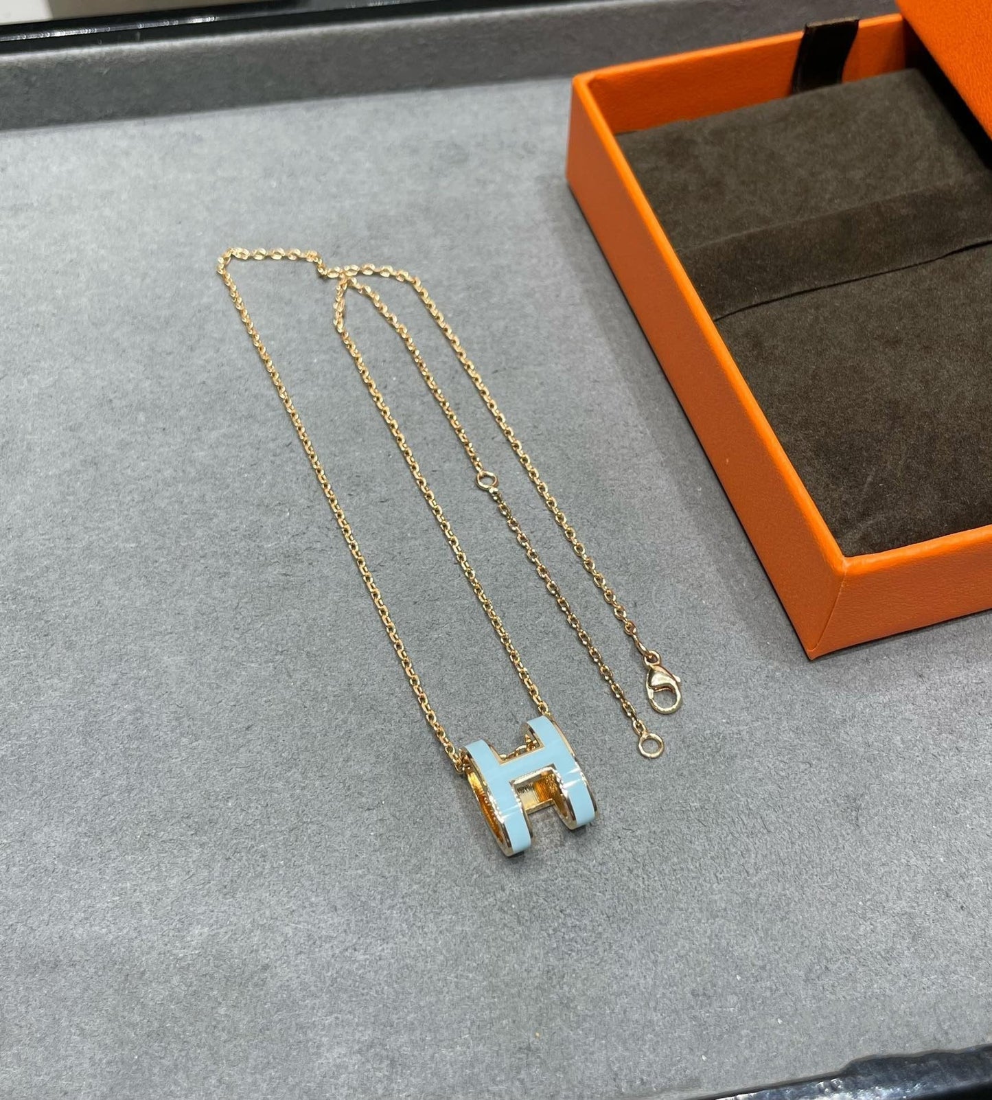 [Eterna Jewels]POP H SKY BLUE NECKLACE