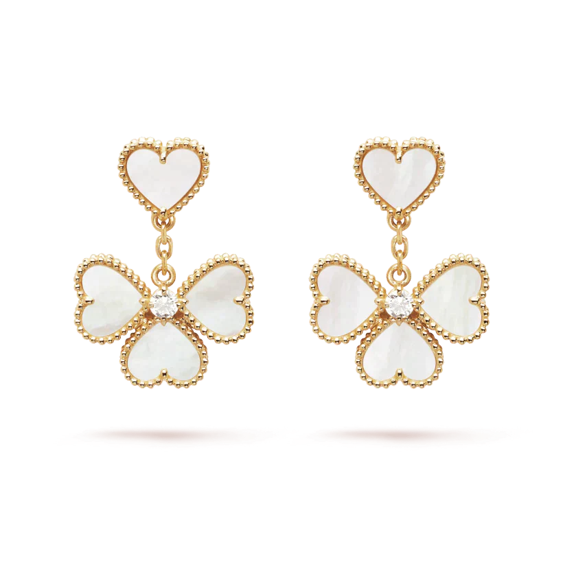 [Eterna Jewels]CLOVER SWEET WHITE MOP EARRINGS