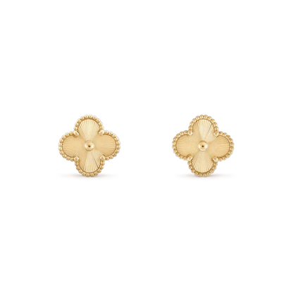 [Eterna Jewels]CLOVER MINI 9.5MM LASER EARRINGS