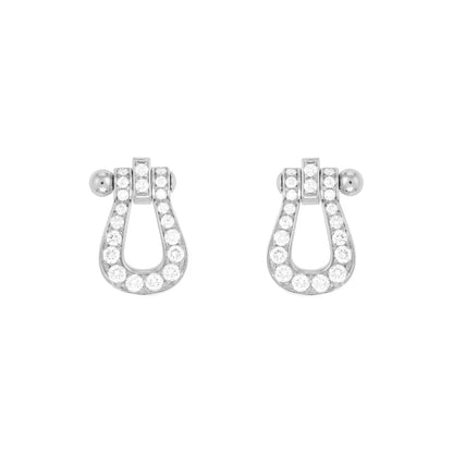 [Eterna Jewels]FORCE 10 FULL DIAMOND STUD EARRINGS MINI MODEL