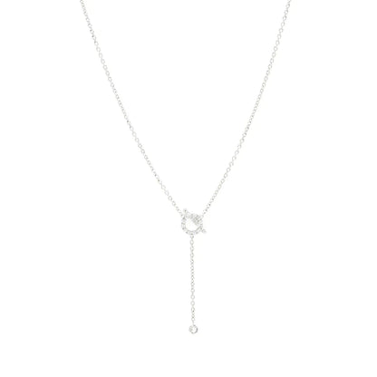 [Eterna Jewels]FINESSE SILVER DIAMOND NECKLACE