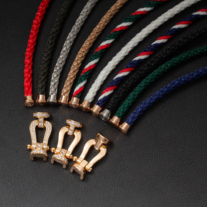 [Eterna Jewels]FORCE LARGE HORSESHOE FULL DIAMOND BRACELET ROSE GOLD