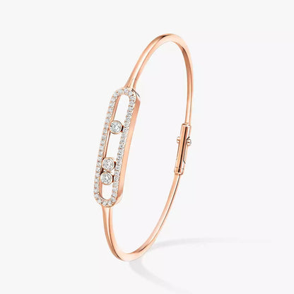 [Eterna Jewels]Move Pavé Diamond Bangle Bracelet M