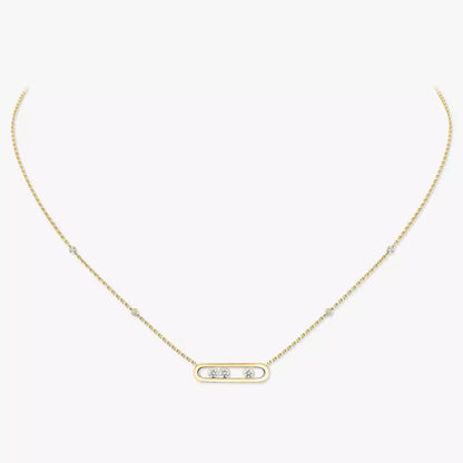 [Eterna Jewels] Baby Move Gold Diamond Necklace