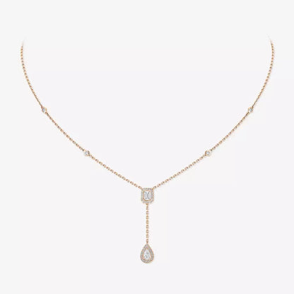 [Eterna Jewels]Gold Diamond Tie Necklace