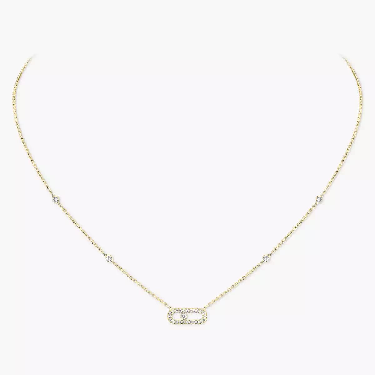 [Eterna Jewels]Diamond Necklace Move Uno