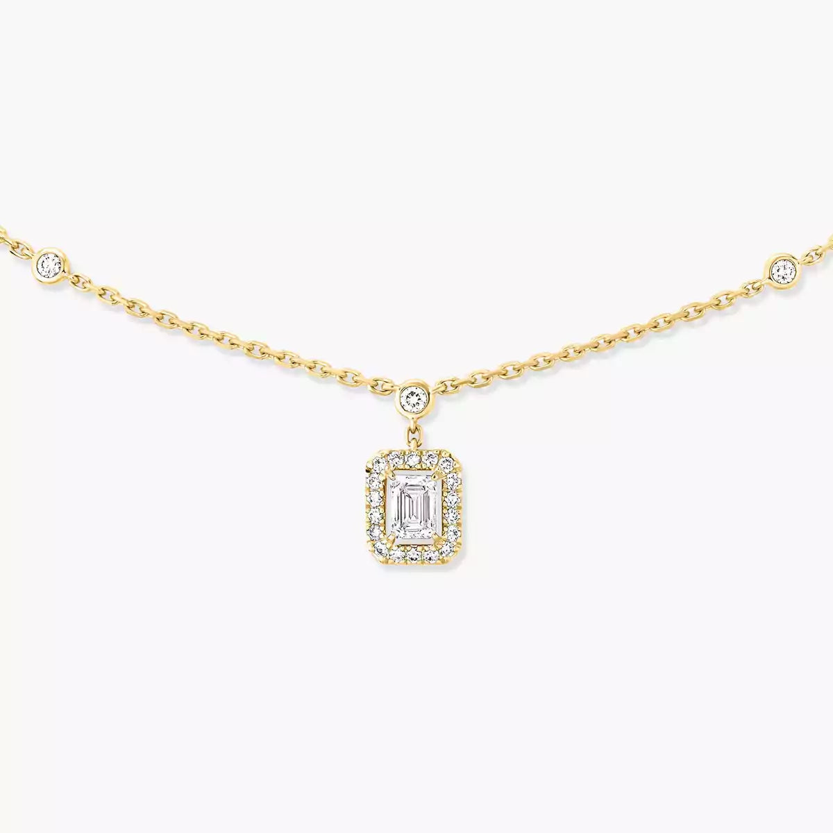 [Eterna Jewels]My Twin Diamond Necklace in Silver