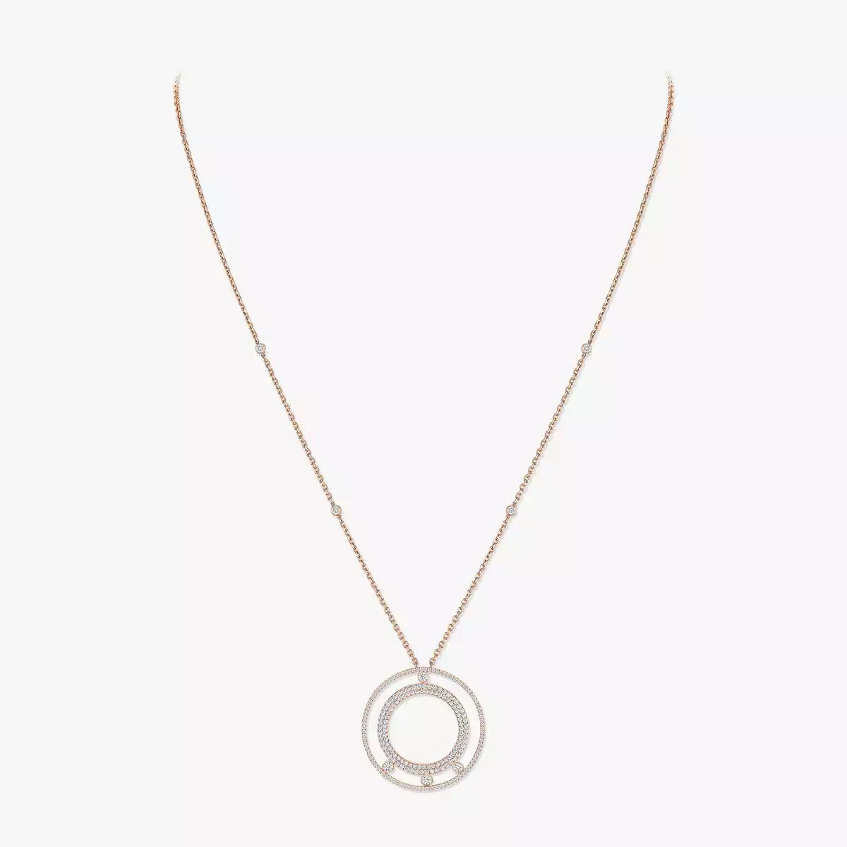 [Eterna Jewels]Move Romane Long Pave_-Set Diamond Necklace